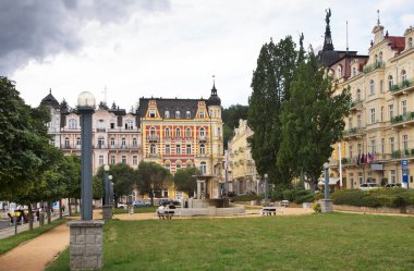 Marianske Lazne 'a park et. Çek Cumhuriyeti