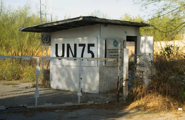 Observation Post United Nations Buffer Zone Green Line Nicosia Cyprus — Stock Photo, Image
