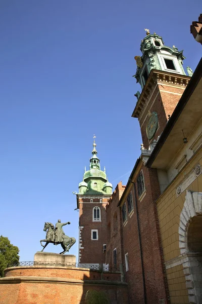 Veduta Del Castello Wawel Cracovia Polonia — Foto Stock