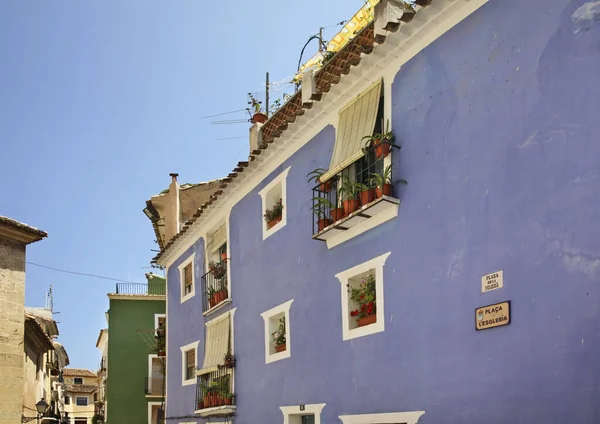 Uitzicht Villajoyosa Provincie Alicante Spanje — Stockfoto