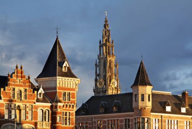 Antwerp 'in manzarası. Belçika