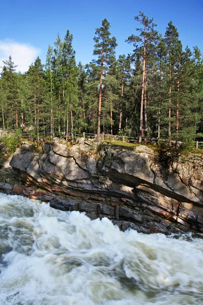 Rivière Vuoksi Imatra Finlande — Photo