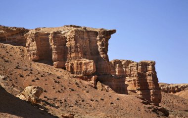 Ulusal Park Sharyn Kanyonu (Kaleler Vadisi). Kazakistan