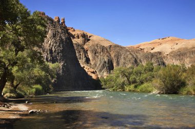 Ulusal Park Sharyn Kanyonu (Kaleler Vadisi). Kazakistan