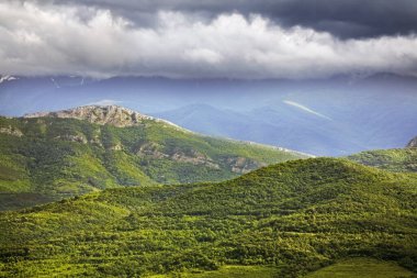 Belogradchik yakınlarındaki manzara. Bulgaristan