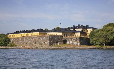 Suomenlinna manzarası. Finlandiya
