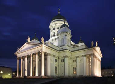 Helsinki Katedrali manzarası. Finlandiya