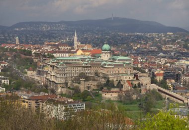 Budapeşte 'deki Buda Kalesi. Macaristan