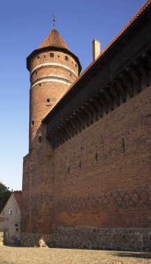 Olsztyn 'deki Warmia Kalesi. Polonya