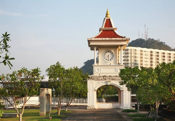 Menara Jam 72Nd Anniversary Queen Sirikit Park Kota Phuket Provinsi — Stok Foto