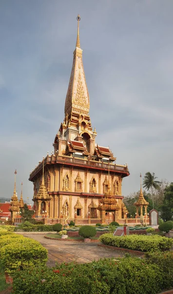 Wat Chalong Wat Chaitharam Tempel Unterbezirk Chalong Provinz Phuket Thailand — Stockfoto