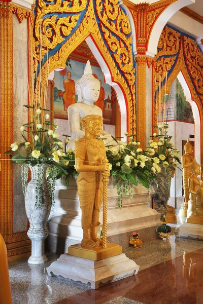 Chalong Alt Semtindeki Wat Chalong Wat Chaitharam Tapınağı Phuket Bölgesi — Stok fotoğraf