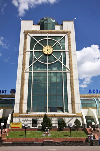 Moderno Edificio Estación Tren Astana Astana Kazajstán — Foto de Stock