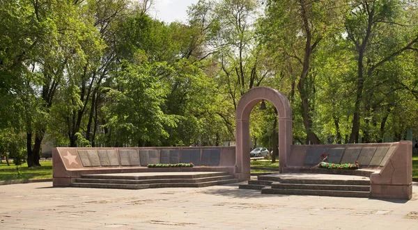 Memorial Guerra Plaza Frantsenyuk Lipetsk Rusia — Foto de Stock