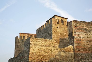 Selanik 'teki şehir duvarları. Yunanistan