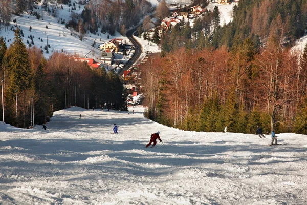 Piste Ski Track Szczyrk Poland — Stock Photo, Image