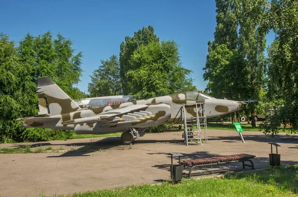 Sukhoi Grach Frogfoot Jet Aircraft Victory Park Falcon Sokolovaya Mountain — стоковое фото