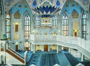 Kazan Kremlin 'deki Kul Şerif Camii. Kazan. Tataristan. Rusya