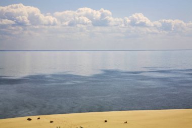 Curonian Spit 'in manzarası. Kaliningrad Oblastı. Rusya