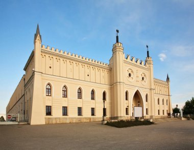 Lublin Kalesi manzarası. Polonya