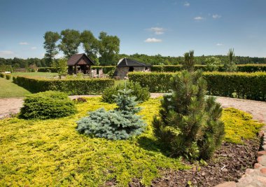 Witulin köyündeki bahçe. Lublin Voyvodalığı. Polonya