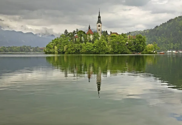 Vista Del Lago Bled Países Bajos — Foto de Stock