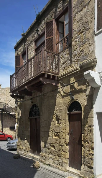 Vecchia Strada Nel Quartiere Storico Kyrenia Cipro — Foto Stock