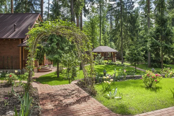 Garden 1 in levkovo village. Moskow region. Russia
