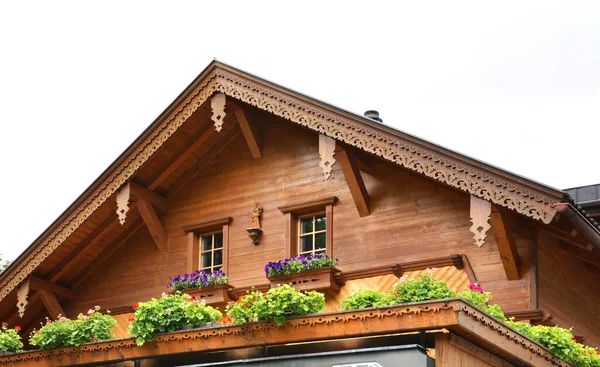 Frammento Casa Mayrhofen Austria — Foto Stock