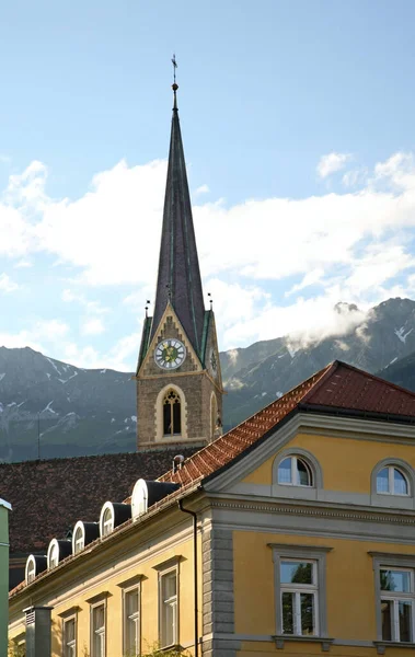 Εκκλησία Του Αγίου Νικολάου Στο Ίνσμπρουκ Τιρόλο Αυστρία — Φωτογραφία Αρχείου