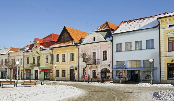 Old Square Kezmarok Slovakia — Stockfoto