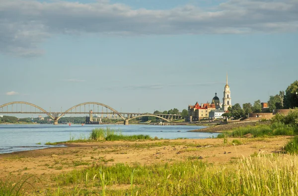 View Volga River Rybinsk Russia — стоковое фото