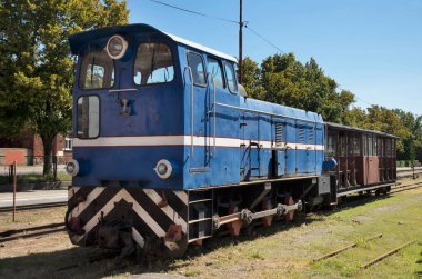 Znin 'de dar ölçülü demiryolu. Polonya
