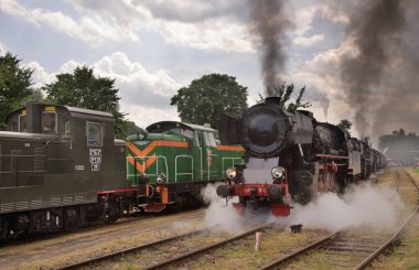 Chabowka 'da demiryolu kevaşesi. Polonya