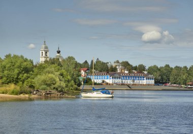 Myshkin kasabasının manzarası. Rusya