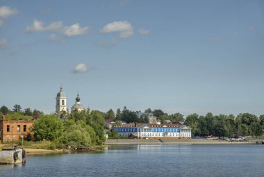 Myshkin kasabasının manzarası. Rusya