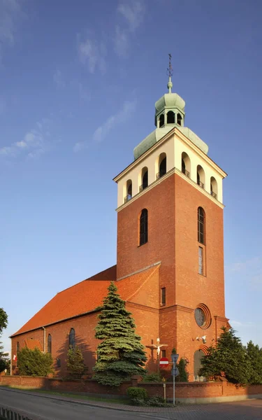 Igreja Aparição Bem Aventurada Virgem Maria Jastárnia Península Hel Polónia — Fotografia de Stock
