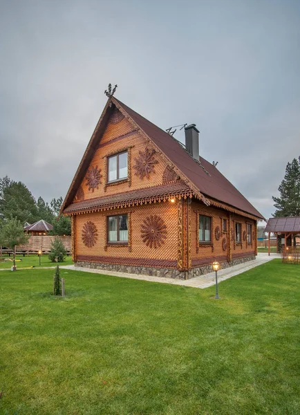 Wooden House Dolgovo Village Minsk Region Belarus — Stock Photo, Image