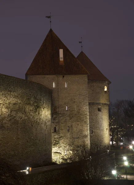 Historical Walls Tallinn Estonia — Stock Fotó