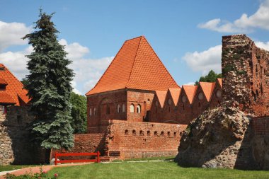Torun 'da bir kale. Polonya