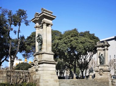 Barcelona 'daki Katalonya Meydanı. İspanya