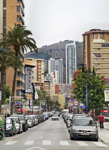 Calle Benidorm España — Foto de Stock