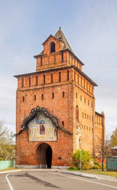 Kolomna 'daki Pyatnitsky Kremlin Kapısı. Rusya