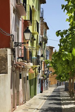 Villajoyosa manzarası. Alicante vilayeti. İspanya
