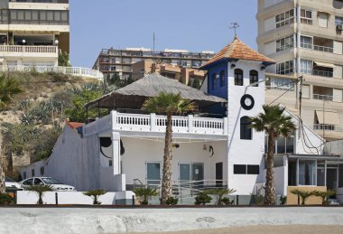 Villajoyosa manzarası. Alicante vilayeti. İspanya