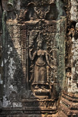 Angkor Thom 'daki Prasat Bayon tapınağı. Siem Reap bölgesi. Kamboçya