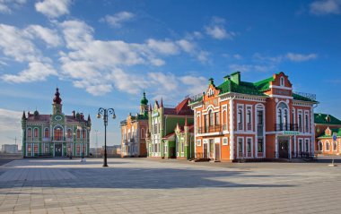 Yoshkar-Ola 'da Arkhangelsk Sloboda. Mari El Republic. Rusya