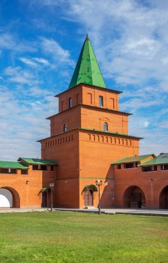 Yoshkar-Ola 'daki Tsarevokokshay Kremlin. Mari El Republic. Rusya
