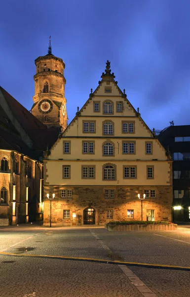 Stiftskirche Högskola Stuttgart Tyskland — Stockfoto