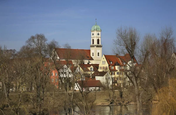 Regensburg 'daki St. Mang Kilisesi. Bavyera 'da. Almanya